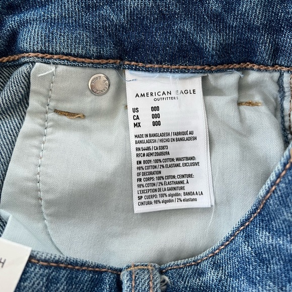 American Eagle Highest Rise Mom Shorts Confort Stretch Waistband - Picture 10 of 13